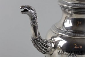 Чайный и кофейный сервиз Savary et Fils. Серебро 950 пробы. Франция, нач. XX века.