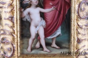 Пласт Амур и Венера. Фарфор, живопись. Австрия, кон. XIX-нач.XX вв.