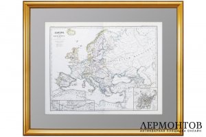 Европа и Русская кампания Наполеонa 1812 года. План Москвы 1810 года. Шпpунер