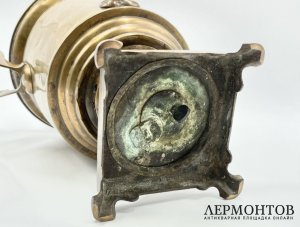 Самовар. Россия, Тула, Алекс. Маликов, 19 век. Латунь.