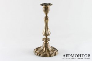 Подсвечник. Бронза. Фабрика Ф. Белинга. Российская империя, 2-я половина XIX века