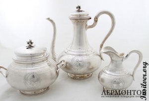 Кофейный сервиз Harleux. Серебро 950. Франция