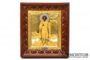 Икона Святой великомученик Дмитрий Солунский. Серебро. Россия, 1908-1917 гг. 