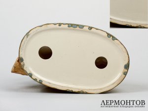 Статуэтка «Охотник с собакой на привале». Керамика, RAKO, Чехословакия, 1940–1950 год