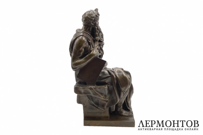 Скульптура Моисей. Франция, Микеланджело, Ф. Барбедьенн, 1860-е гг. Бронза, патина.