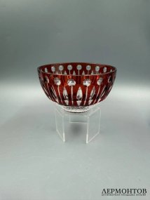 Набор из 6 пиал «Tsar». Цветной хрусталь, Faberge, Франция