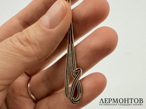Ложка кофейная. Россия, бр. Грачевы, 1900-е гг. Серебро 84 пробы, эмаль.
