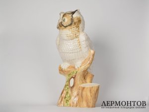 Статуэтка «Сова». Фарфор, Ronzan, Италия, 1970–1980 годы