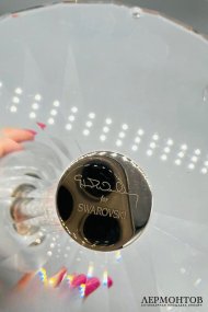 Пара фужеров для шампанского с кристаллами. Хрусталь, Swarovski, Австрия, 2000-е годы