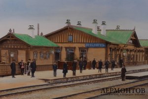 Фотография Станция Невьянск. Россия, конец 1870 - начало 1880-х гг. Бумага, печать.