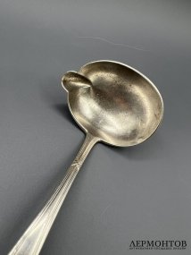 Черпачок для соуса. Серебро 84 пробы, И. Хлебников, Россия, 1908–1917 годы