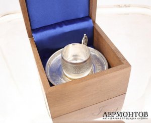 Кофейная пара Puiforcat. Серебро 950. Франция