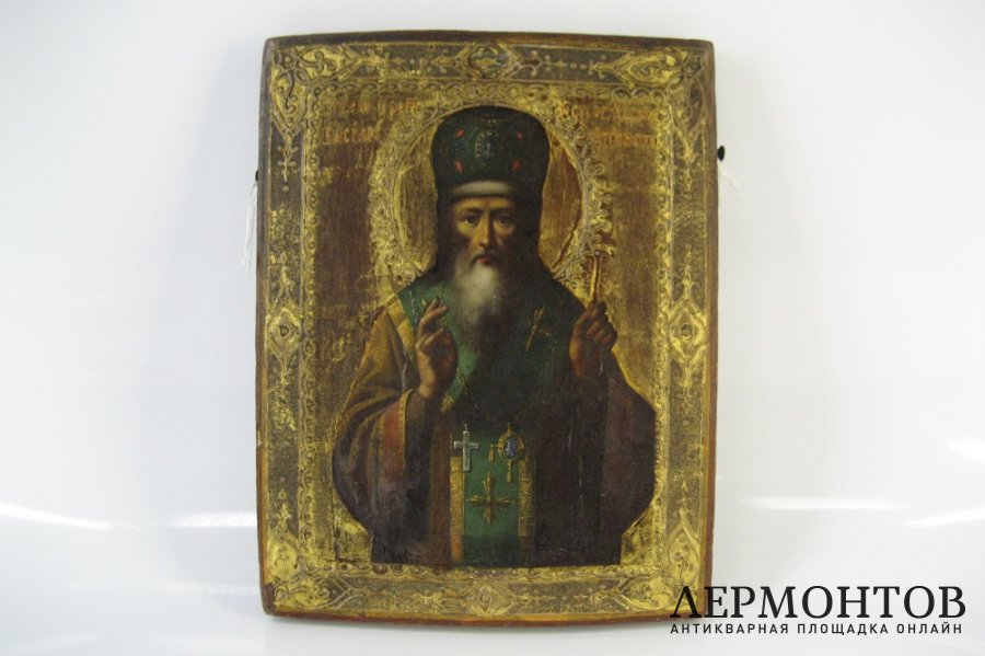 Икона. Св. Василий. Дерево. Российская Империя, XIХ век.