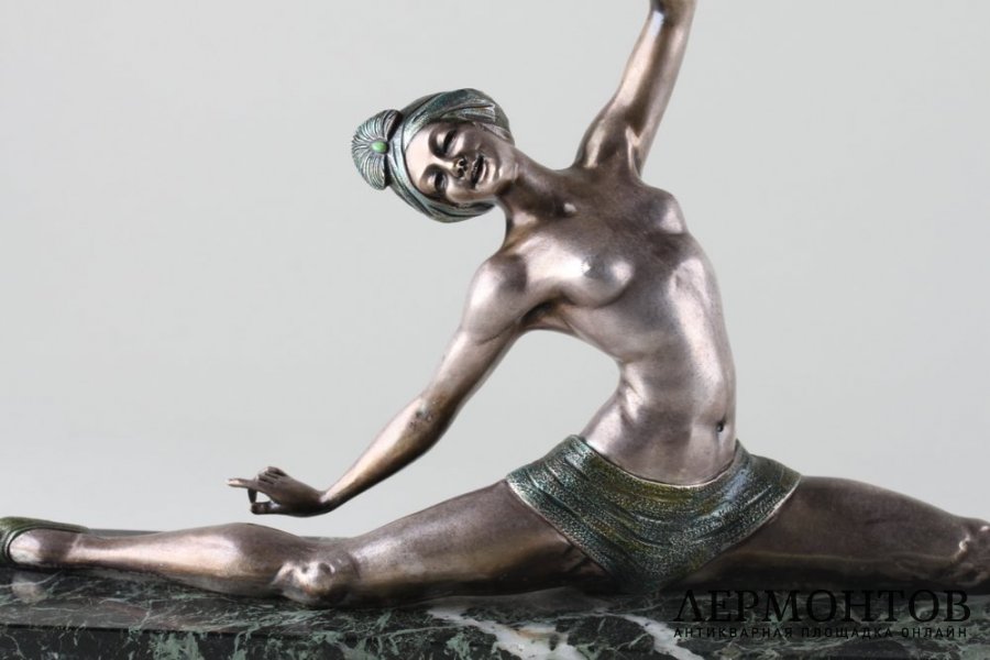 Скульптура Танцовщица в стиле Ар Деко. Франция, Париж, авт. мод. Morante, 1920-1930 е