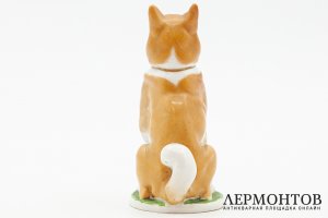 Статуэтка Лайка. СССР, ЛФЗ, автор И. Ризнич, 1936-1959 гг. Фарфор, роспись.