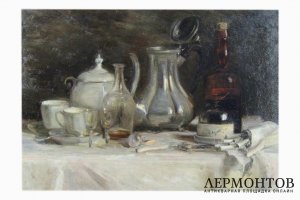 Картина. Натюрморт. Холст, масло. Европа, начало ХХ века. 