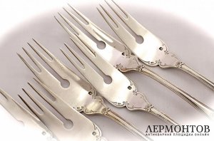 Набор вилок Fouquet-Lapar. Серебро 950. Франция