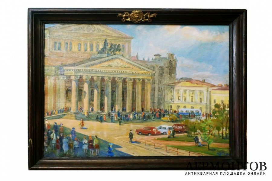 Картина Большой театр. Ю. Блок. 1967 год.