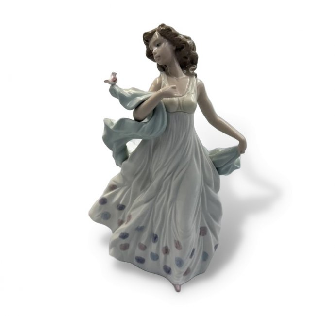 Статуэтка «Летняя серенада». Фарфор, роспись, Lladro, скульптор Regino Torrijos, Испания