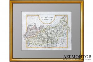 Российская империя в Европе и Азии. 1802г. Кук. Aкварельная раскраска