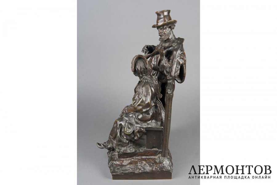 Скульптура Балалаечник. Россия, авт. мод. В.Я.Грачев. Кон. 19 - нач. 20 вв. Бронза