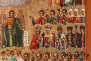 Икона О Тебе Радуется. Россия, Палех, сер. 19 в. Дерево, левкас, темпера. Редкая.