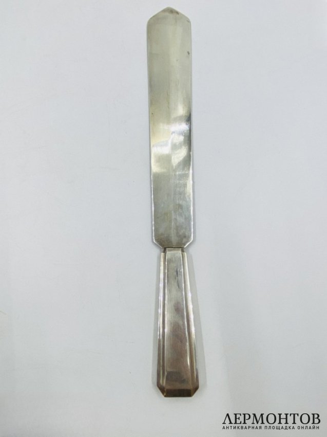 Нож для писем и бумаг. Серебро 84 пробы, Россия, 1899–1908 годы