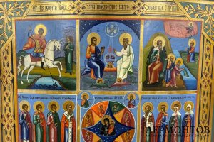Икона с сюжетами. Россия, кон. 19 - нач. 20 века. Дерево, левкас, темпера.
