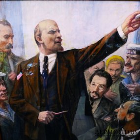 Картина Выступление Ленина. 1987 год