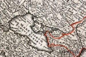 Карта. Азия. Российская империя, Хоманн. 1744 год.