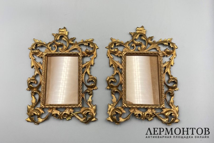 Рамки для фотографий в стиле Модерн. Франция, перв. треть 20 в. Бронза.