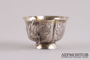 Чарка. Серебро, литье, чеканка, золочение. Российская империя, Москва, 1779 год.