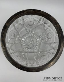 Ваза для конфет. Хрусталь, серебро 84 пробы, В. Гордон, Россия, 1908–1917 годы