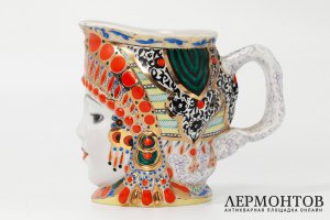 Кружка Молоко. СССР, Ленинградский фарфоровый завод, Н.Я. Данько, 1950-1960 г. Фарфор