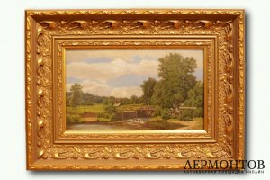 Картина. Неизвестный художник. Русский пейзаж. XIX век.
