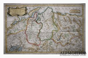 Карта Сибири и соседних стран. Jacques-Nicolas Bellin. Париж, 1757 год.