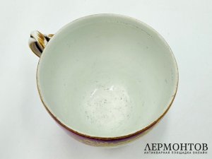 Чашка с галантной сценой. Meissen, 18 век. Фарфор, роспись.
