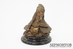 Чернильница в виде головы фазана. Австрия, конец 19 - нач. 20 в. Бронза, литье.