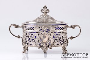 Конфетница Sollier. Серебро 950. Франция