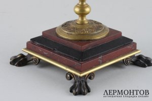 Визитница. Бронза, мрамор. Франция, 1860-80-е гг.