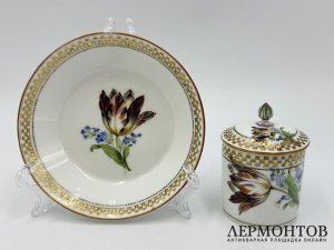 Чашка для шоколада Тюльпан. Германия, Meissen, 18 век. Фарфор, роспись.