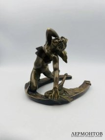 Скульптура «Фортуна» в стиле ар-нуво. Бронза, скульптор Charles Tabora, Франция, 1-я треть 20 века