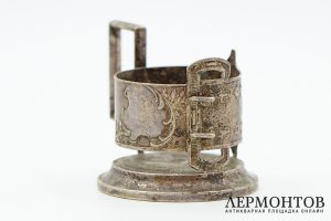 Подстаканник Ремешок. Россия, фабрика Вольская, 1885-1914 гг. Латунь.