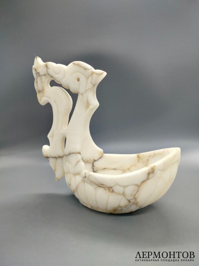 Ковш с фигурной ручкой. Камень, трест «Русские самоцветы», СССР, 1951 год