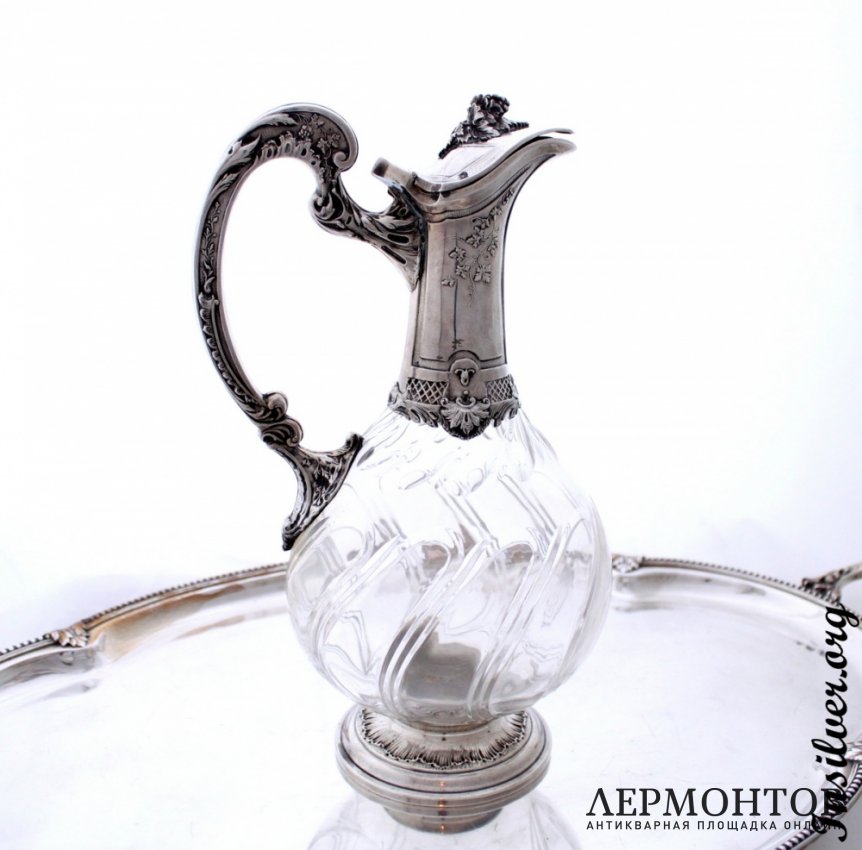 Декантер Canaux. Серебро 950. Франция