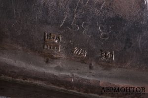 Вазочка сухарница. Яков Виберг. Серебро 84 пробы. Россия, Москва, 1839 г.