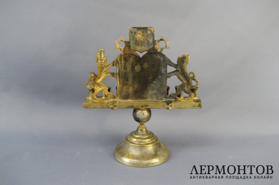 Девятисвечник. Бронза, патинирование. Европа, XIX век.