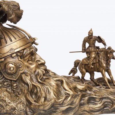 Живая бронзовая скульптура Е.А. Лансере