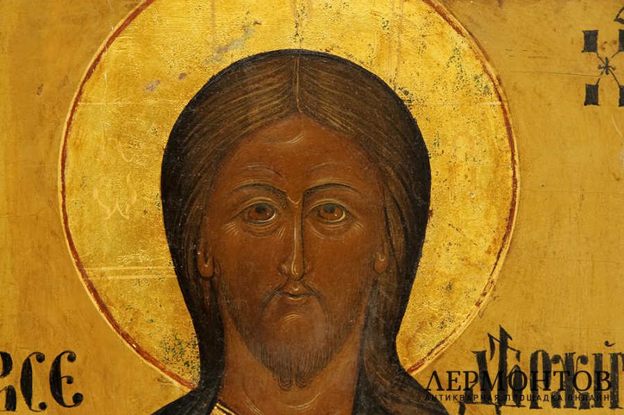 Икона. Господь Вседержитель с предстоящими. Россия, кон. XIX - нач. XX вв. Темпера.