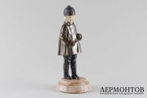 Скульптура Игра в серсо в стиле Ар Деко. Франция, авт.мод - Д. Чипарус. Бронза.